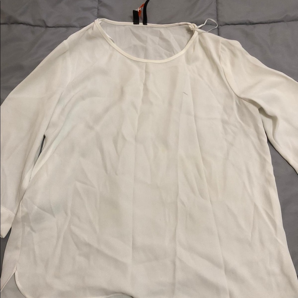 White long sleeve blouse